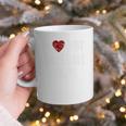 I Love Hot Baseball Dads Red Hearts Premium Graphic Print Coffee Mug