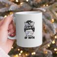 Mom Of Both Volleyball And Baseball Mom For Women Messy Bun Graphic Print Coffee Mug Mom Of Both Volleyball And Baseball Mom For Women Messy Bun Graphic Print Coffee Mug