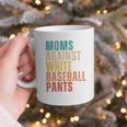 Moms Against Baseball Pants Baseball Mom Retro Graphic Print Coffee Mug