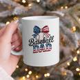 Patriotic Baseball Dad 4th Of July For All American Fathers Graphic Print Coffee Mug