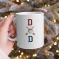 Patriotic Baseball Dad Father's Day Red Blue Star Premium Graphic Print Coffee Mug