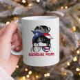 Puerto Rico Baseball Mom Messy Bun Boricua Graphic Print Coffee Mug