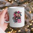 Punk Girl With Anger Kanji And Baseball Bat Graphic Print Coffee Mug Punk Girl With Anger Kanji And Baseball Bat Graphic Print Coffee Mug