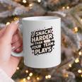 I Snack Harder Than Your Team Plays Baseball Mom Graphic Print Coffee Mug