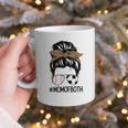 Soccer Baseball Mom Of Both Messy Bun Leopard Mother's Day Graphic Print Coffee Mug Soccer Baseball Mom Of Both Messy Bun Leopard Mother's Day Graphic Print Coffee Mug