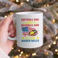 Softball Dad Like A Baseball Dad But With Bigger Balls Premium Graphic Print Coffee Mug Softball Dad Like A Baseball Dad But With Bigger Balls Premium Graphic Print Coffee Mug