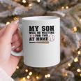 My Son Will Be Waiting For You At Home Baseball Mom Graphic Print Coffee Mug My Son Will Be Waiting For You At Home Baseball Mom Graphic Print Coffee Mug