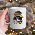 Spanish Baseball Mom Messy Bun Spain Baseball Girl Graphic Print Coffee Mug Spanish Baseball Mom Messy Bun Spain Baseball Girl Graphic Print Coffee Mug