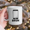 Texted First Bruh Seen Message Valentine's Day Humor Raglan Baseball Tee Graphic Print Coffee Mug