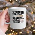 Weekend Forecast Baseball Baseball Mom Graphic Print Coffee Mug Weekend Forecast Baseball Baseball Mom Graphic Print Coffee Mug