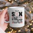 Yes Son Has Practice a Game Baseball Mom Graphic Print Coffee Mug