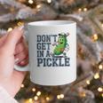 Youth Baseball Catcher Humor Don’t Get In A Pickle Graphic Print Coffee Mug Youth Baseball Catcher Humor Don’t Get In A Pickle Graphic Print Coffee Mug