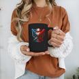American Baseball Drip Graffiti Ball And Bat Graphic Print Coffee Mug