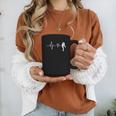 Baseball Heartbeat Pitcher Position Simple Line Art Graphic Print Coffee Mug