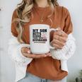 My Son Hits Harder Than Your Husband Baseball Mom Graphic Print Coffee Mug