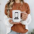 Texted First Bruh Seen Message Valentine's Day Humor Raglan Baseball Tee Graphic Print Coffee Mug