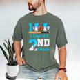 100 Days Of 2nd Grade Baseball 100th Day Of School Boys Kids Men's Comfort Colors T-Shirt Moss 100 Days Of 2nd Grade Baseball 100th Day Of School Boys Kids Men's Comfort Colors T-Shirt Moss