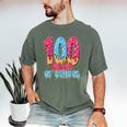 100 Days Of School Baseball Drip 100th Day Of School Men's Comfort Colors T-Shirt Moss 100 Days Of School Baseball Drip 100th Day Of School Men's Comfort Colors T-Shirt Moss