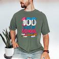 100 Days Of School Baseball Drip Bat 100th Day Of School Boy Men's Comfort Colors T-Shirt Moss 100 Days Of School Baseball Drip Bat 100th Day Of School Boy Men's Comfort Colors T-Shirt Moss