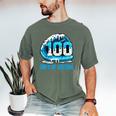 100 Days Of School Baseball Drip Ice Cream Kid Boy 100th Day Men's Comfort Colors T-Shirt Moss 100 Days Of School Baseball Drip Ice Cream Kid Boy 100th Day Men's Comfort Colors T-Shirt Moss