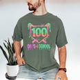 100 Days Of School Baseball Ice Cream Drip 100th Day Player Men's Comfort Colors T-Shirt Moss 100 Days Of School Baseball Ice Cream Drip 100th Day Player Men's Comfort Colors T-Shirt Moss