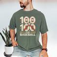 100 Days Of School Baseball Love Valentine’s Day Men Women Men's Comfort Colors T-Shirt Moss 100 Days Of School Baseball Love Valentine’s Day Men Women Men's Comfort Colors T-Shirt Moss