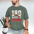 100 Days Of School Baseball 100 Days Smarter Boys Student Men's Comfort Colors T-Shirt Moss 100 Days Of School Baseball 100 Days Smarter Boys Student Men's Comfort Colors T-Shirt Moss