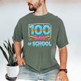 100 Days Of School Drip Ice Cream Baseball For Teacher Kids Premium Tri-Blend Men's Comfort Colors T-Shirt Moss