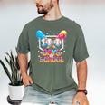 100 Days Of School Ice Cream Baseball Player For Kids Boys Men's Comfort Colors T-Shirt Moss