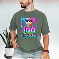 100 Drippy Days Of School Baseball Ice Cream 100th Day Boys Men's Comfort Colors T-Shirt Moss 100 Drippy Days Of School Baseball Ice Cream 100th Day Boys Men's Comfort Colors T-Shirt Moss