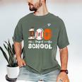 100th Day Of School Basketball Baseball Football Kids Boys Men's Comfort Colors T-Shirt Moss 100th Day Of School Basketball Baseball Football Kids Boys Men's Comfort Colors T-Shirt Moss