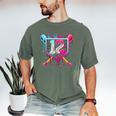 12th Birthday Boys Baseball Ice Cream Drip Boys Baseball Men's Comfort Colors T-Shirt Moss 12th Birthday Boys Baseball Ice Cream Drip Boys Baseball Men's Comfort Colors T-Shirt Moss