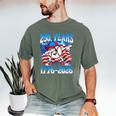 250 Years 1776 2026 250th Baseball American Flag 4th Of July Men's Comfort Colors T-Shirt Moss