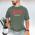 55 Year Old 1970 Classic Baseball Fan 55th Birthday Men's Comfort Colors T-Shirt Moss