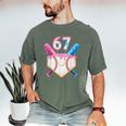 6 7 Baseball Dripping Six Seven Gen Alpha Slang Men's Comfort Colors T-Shirt Moss 6 7 Baseball Dripping Six Seven Gen Alpha Slang Men's Comfort Colors T-Shirt Moss