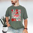 6 7 Bruh Six Seven Valentine Heart Baseball Men's Comfort Colors T-Shirt Moss