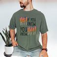 6 7 If You Know You Know Baseball Ice Cream Dip Men's Comfort Colors T-Shirt Moss