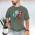 67 Baseball Ice Cream Drip Kids Men's Comfort Colors T-Shirt Moss 67 Baseball Ice Cream Drip Kids Men's Comfort Colors T-Shirt Moss