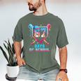 67 Days Of School 67th Day Baseball Meme Men Boys Kids Men's Comfort Colors T-Shirt Moss