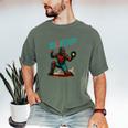 Backstop Catcher Baseball Graphic Men's Comfort Colors T-Shirt Moss