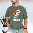 Ball Mom Heart Soccer Basketball Baseball Football Mom Men's Comfort Colors T-Shirt Moss Ball Mom Heart Soccer Basketball Baseball Football Mom Men's Comfort Colors T-Shirt Moss