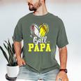 Ball Papa Softball Baseball Dad Daddy Premium Men's Comfort Colors T-Shirt Moss Ball Papa Softball Baseball Dad Daddy Premium Men's Comfort Colors T-Shirt Moss