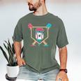 Baseball 6 Year Old Ice Cream Drip 6th Birthday Boys Player Men's Comfort Colors T-Shirt Moss Baseball 6 Year Old Ice Cream Drip 6th Birthday Boys Player Men's Comfort Colors T-Shirt Moss