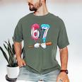 Baseball 67 Ice Cream Drip Six Seven Boys Men's Comfort Colors T-Shirt Moss Baseball 67 Ice Cream Drip Six Seven Boys Men's Comfort Colors T-Shirt Moss