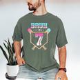 Baseball 7 Year Old Ice Cream Drip 7th Birthday Boys Player Men's Comfort Colors T-Shirt Moss