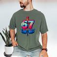 Baseball Bat Hands Drip 67 Six Seven Gen Alpha Slang Meme Men's Comfort Colors T-Shirt Moss