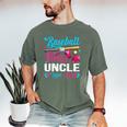 Baseball Or Bows Uncle Loves You Gender Reveal Men's Comfort Colors T-Shirt Moss Baseball Or Bows Uncle Loves You Gender Reveal Men's Comfort Colors T-Shirt Moss