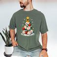 Baseball Christmas Tree Lights Santa Sport Player Lover Xmas Men's Comfort Colors T-Shirt Moss Baseball Christmas Tree Lights Santa Sport Player Lover Xmas Men's Comfort Colors T-Shirt Moss