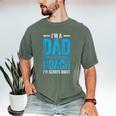 Baseball Dad Coach Father's Day Men's Comfort Colors T-Shirt Moss