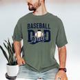 Baseball Dad Daddy Papa Men's Comfort Colors T-Shirt Moss Baseball Dad Daddy Papa Men's Comfort Colors T-Shirt Moss
